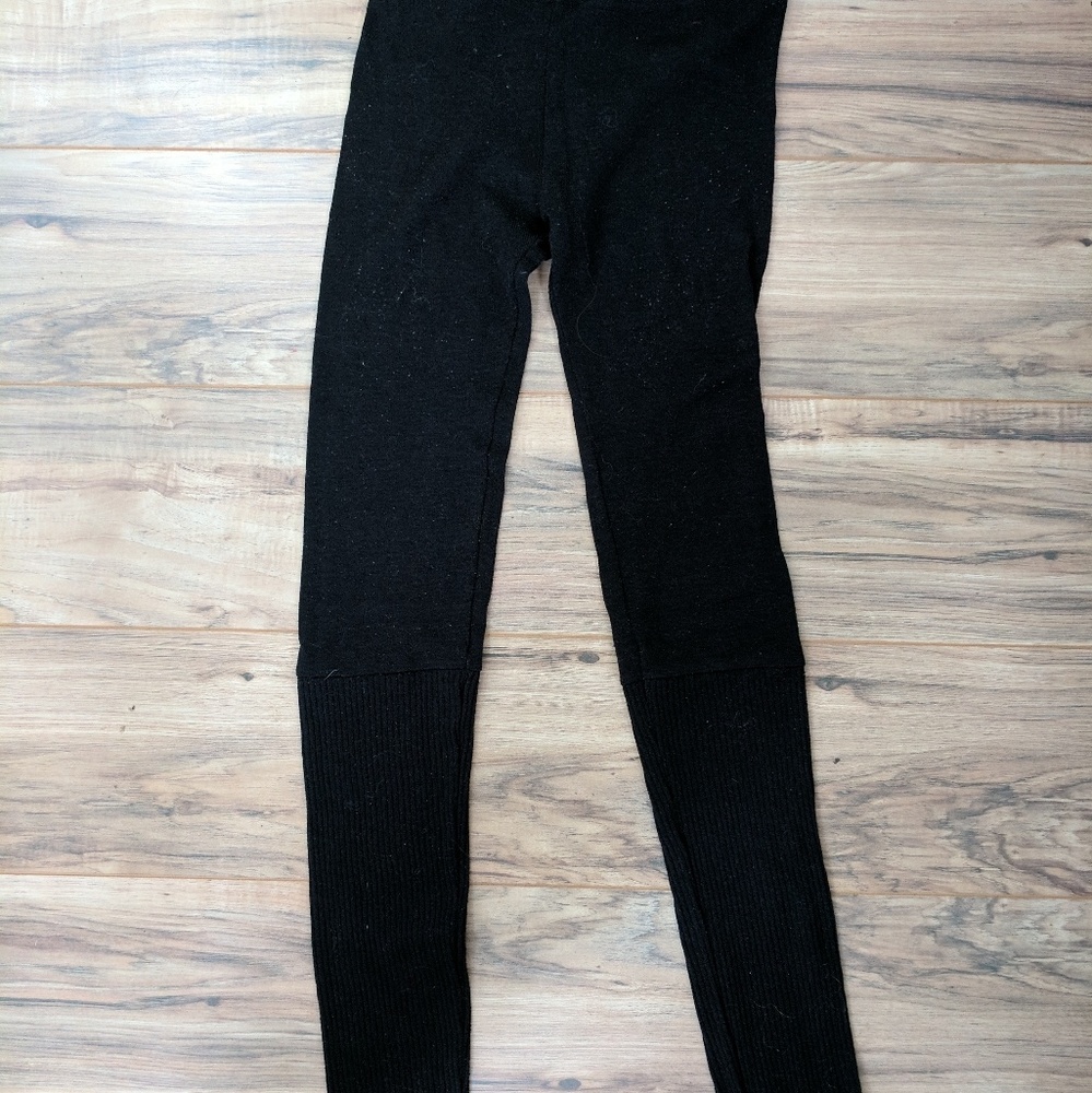Brandy Melville Knit Black Leggings